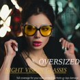 thumbnail image 3 of Gafas de sol Joopin Trendy Oversized negras para mujer con visión nocturna, 3 of 6