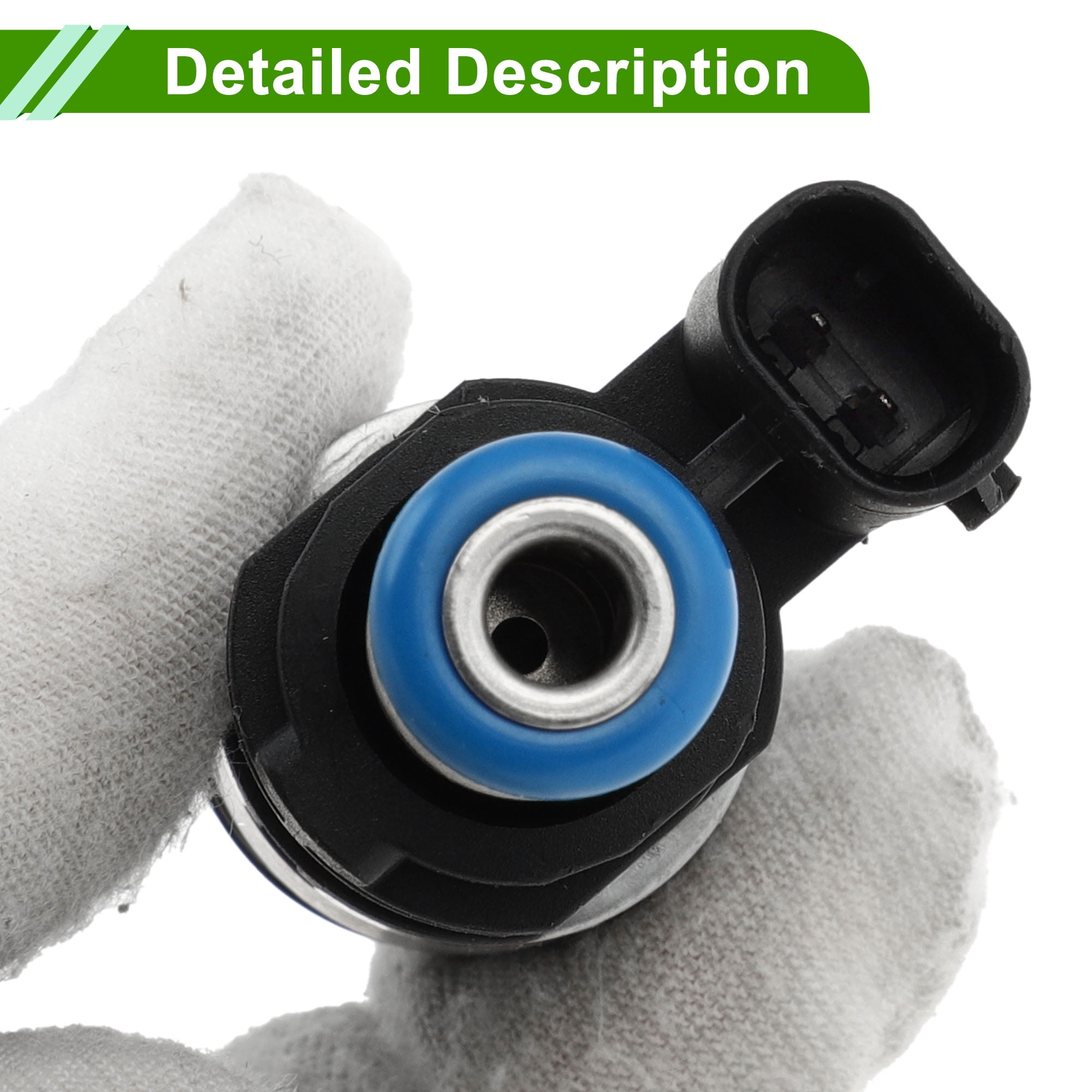 Unique Bargains Fuel Injector Nozzle for Porsche Macan 3.0L 3.6L 15-18 Black