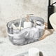 thumbnail image 5 of Transparent Plastic Carrying Basket Shower Gel Washing Basket Dormitory Student Bath Storage Basket Towel Storage Basket Solution Storage Basket, 5 of 6