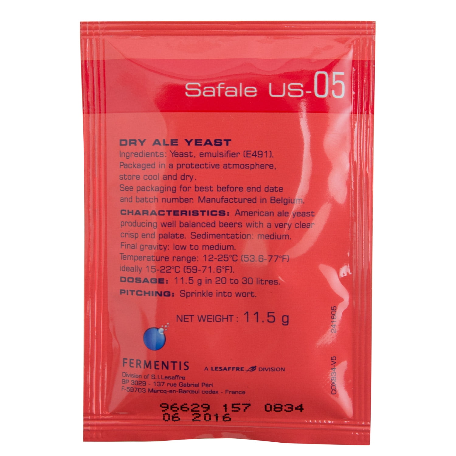 Safale US05 American Ale Dry Yeast