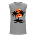 thumbnail image 3 of Taqqpue Mens Summer Beach Tank Top Casual Tropical Hawaiian Palm Tree Print Sleeveless Shirts Cotton Muscle Tee Vacation Shirts, 3 of 5