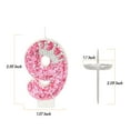 thumbnail image 7 of Birthday Number Candles,Pink Crown Birthday Candles Number,Glitter Number 9 Candle Cake Topper Decoration For Birthday, Anniversary,Celebrations Supplies  Birthday Party Decor, 7 of 7
