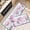 Pink Purple, variant on Yellow Sunflower Kitchen Rugs and Mats Non Skid Washable Set of 2, Rustic Wooden Board Kitchen Mats for Floor, Vintage Farmhouse Floral Blossom Under Sink Mats for Kitchen