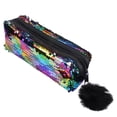 thumbnail image 4 of 1pc Lentejuelas Bolsa de lápices Estilo sirena Estuche de lápices Bolsa de almacenamiento de papelería, 4 of 5
