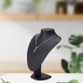 thumbnail image 6 of Necklace Chain Jewelry Bust Presentation Decor Necklace Display Holder Stand Black PU 21x15cm, 6 of 8