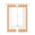 thumbnail image 4 of Orange Geometric Greek Key Pattern Luxury Tulle Curtains for Living Room Kitchen Sheer Drapes Chiffon Window Curtain Home r, 4 of 7