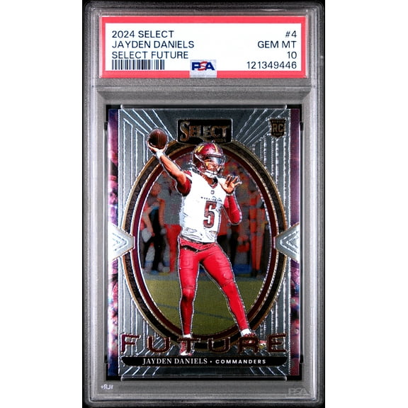 Graded 2024 Panini Select Jayden Daniels #4 Select Future Rookie RC Football Card PSA 10 Gem Mint