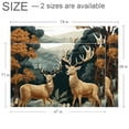 thumbnail image 2 of Deer Modern Polyester Area Rug 5x7 Gray Geometric Pattern Indoor Outdoor Carpet for Living Room Bedroom Office Décor, 2 of 6