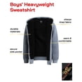 thumbnail image 3 of Quad Seven Boys Sweatshirt – Heavyweight Sherpa Fleece Lined Zip Hoodie Sweatshirt (Size: 8-18), 3 of 7