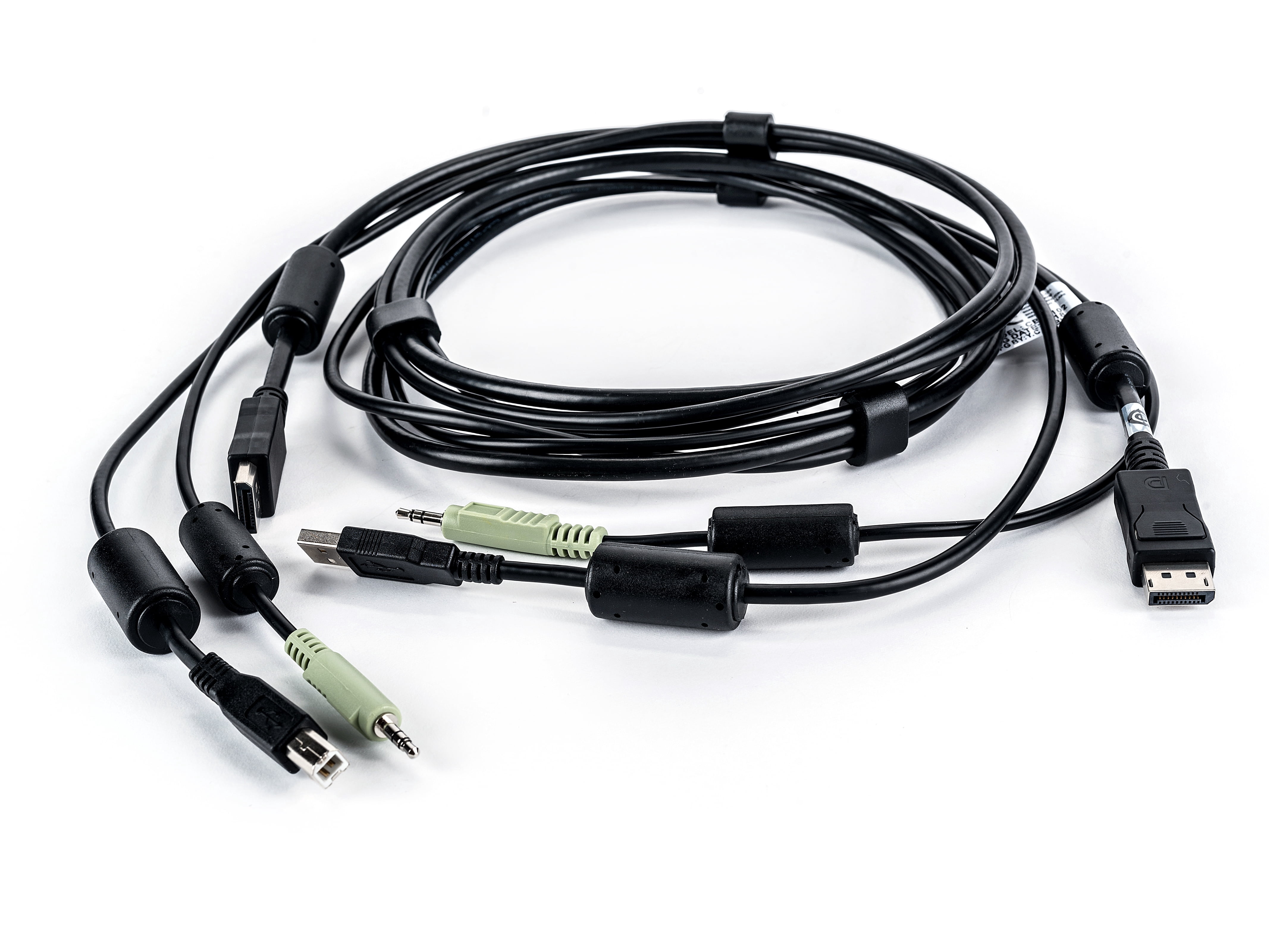 Liebert - Keyboard / Video / Mouse / Audio Cable - Usb, Stereo Mini Jack, Displayport To Stereo Mini Jack, Type B, Displayport - 6 Ft - For Cybex Sc840d