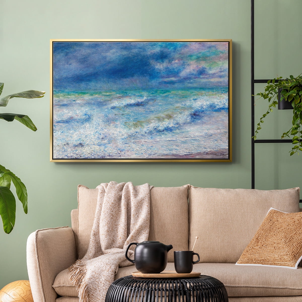 Vintage Landscape-CXIX By Wexford Home Framed in Gold Wood Gallery Wrapped Canvas 17 in. x 25 in.