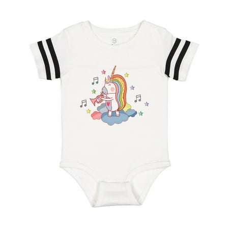 

Inktastic Unicorn Trumpet Music Gift Baby Girl Bodysuit