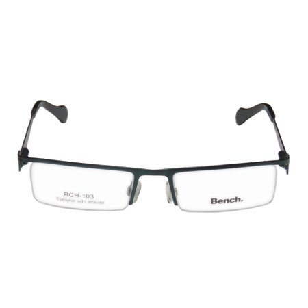 New Bench Bch 103 Mens Womens Rectangular Half Rim Emerald Frame