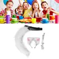 thumbnail image 1 of Bandeau Réglable Oreilles de Chat et Queue de Loup Costume Cosplay, Collier Cloche Doux et Confortable, Ensemble Cosplay de Fête avec Bande Élastique Adapté pour Robe, 1 of 8