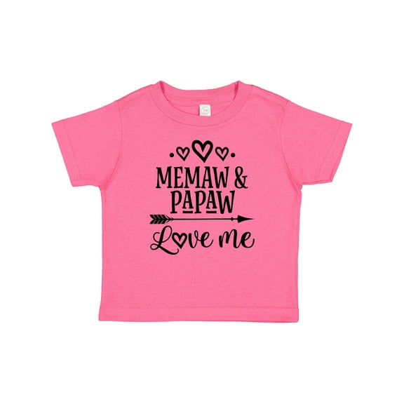 Inktastic Memaw and Papaw Love Me Girls Baby T-Shirt