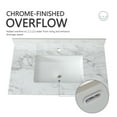 thumbnail image 4 of 37"x22" Bathroom Countertop - Sintered Stone White Undermount Ceramic Sink Modern And Elegant For Vanity Top Rectangular Enhances Comfort, 4 of 4