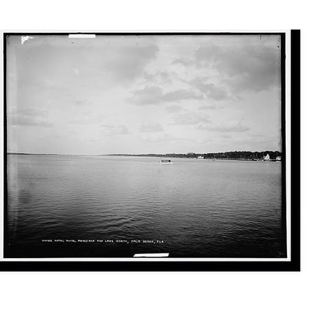 Historic Print Hotel Royal Poinciana and Lake Worth Palm Beach Fla. - 2 16 x 20