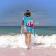 thumbnail image 2 of Carinha de Anjo Toalla de playa de secado rápido con diseño temático, regalo para mujeres y niñas, ideal para cumpleaños, fans, amantes de la música, uso en la playa o al aire libre, 78 × 160 cm, 2 of 6