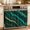 Green, variant on Marble Green Oven Skirt Curtain 27"Wx20"L, Waterproof Ruffled Stove Cover Skirt with 8 Ribbon Ties, Retro Abstract Ombre Gold Nature Cracks Decorative Oven Door Curtain for Kitchen Dishwasher Cabinet