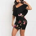 thumbnail image 3 of FcBaudy Robe Sans Manches à Col Rond, Robes d'Été pour Femmes, Robes Sans Manches à Imprimé Floral pour Femmes, Robe Courte Mini de Fête de Vacances pour Femmes, 3 of 9