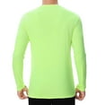 thumbnail image 6 of Zfeel High Visibility Safety Shirts | High Performance Pure Dry Fit Poly Long Sleeves 100% Polyester Breathable Hi Vis Work Safety Neon Green Tee Size M, Pack of 3, 6 of 6