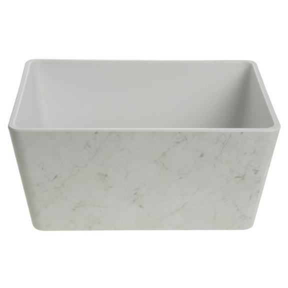 HUBERT® Pan Housing 1/2 Size Marble Melamine- 12 3/4"L x 10 1/4"W x 6"H