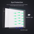 thumbnail image 2 of Caja de luz LED ultradelgada A2 con brillo regulable, mesa de dibujo alimentada por USB para artistas que diseñan tatuajes, dibujos, transmisión en directo, bocetos y animaciones, 2 of 9