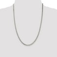 thumbnail image 5 of White Sterling Silver necklace Curb chain 24 in 3.5 mm, 5 of 5