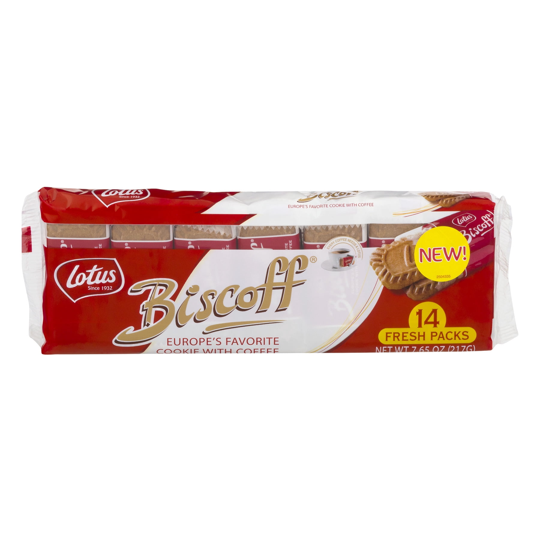Lotus Biscoff Cookies, 7.65 Oz., 14 Count - Walmart.com - Walmart.com