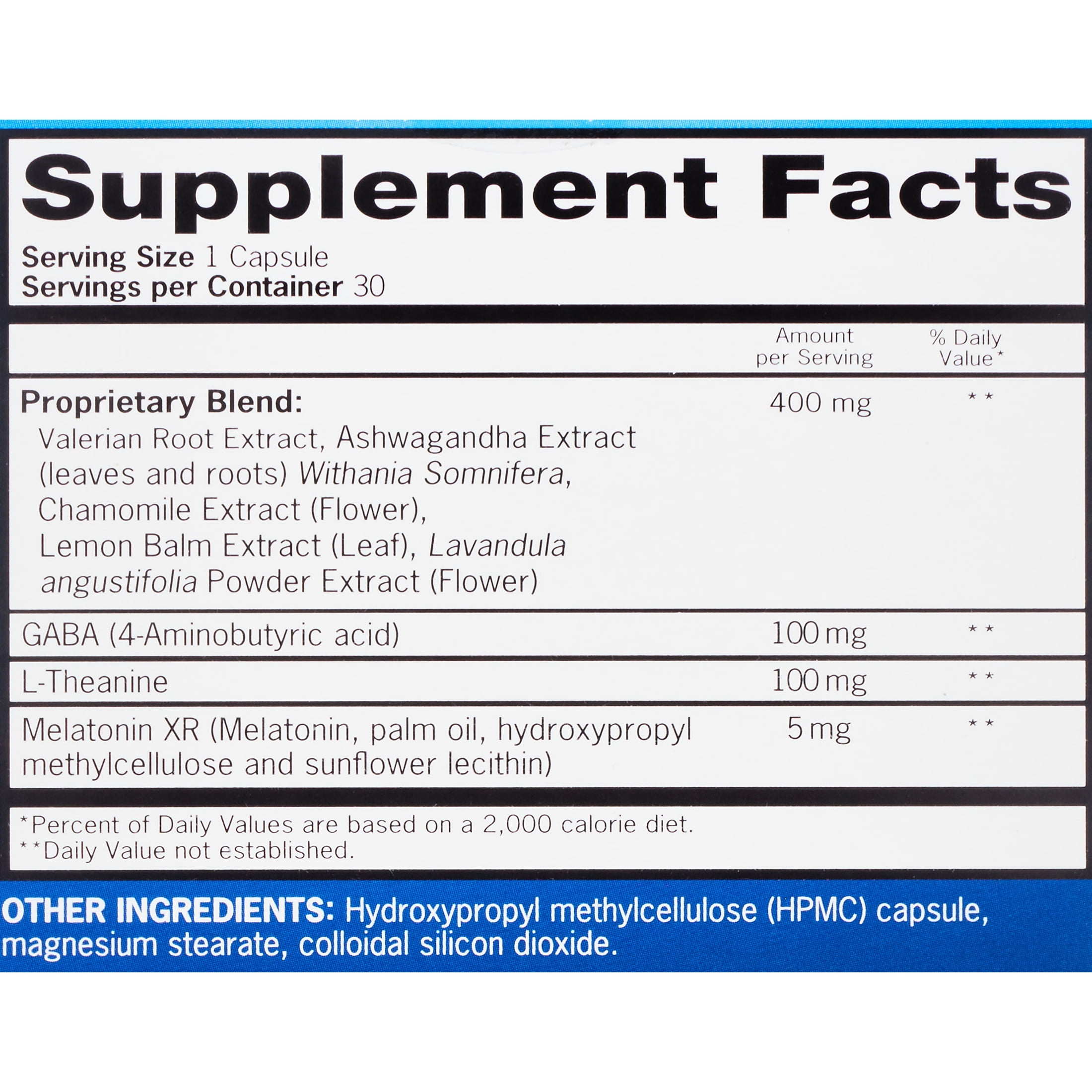 Qunol Sleep Support, 5 in 1 Non-Habit Forming Sleep Aid, Supplement with time-released Melatonin 5mg, Ashwagandha, GABA, Valerian Root, L-Theanine, 30ct Capsules