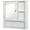 White, variant on kleankin Wall-Mounted Medicine Cabinet, Bathroom Mirror Cabinet with Doors and Storage Shelves, White