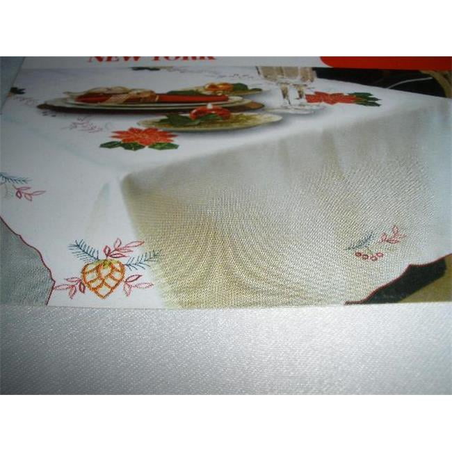 SALE 72x72'' Round Embroidered Floral Cut work Gray Embroidery Fabric Tablecloth 
