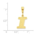 thumbnail image 2 of 14k Initial I Charm, 2 of 3