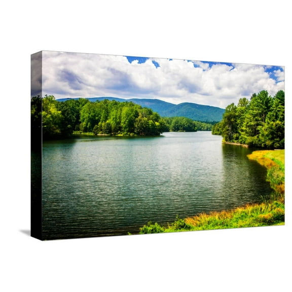 Art.com Mountain Lake II Stretched Canvas Print Wall Art by Alan Hausenflock, 18" x 12"