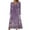 Purple, variant on Utoimkio Women's Floral Print Long Sleeve Maxi Dress Casual Loose V Neck Button Down Long Dresses for Women