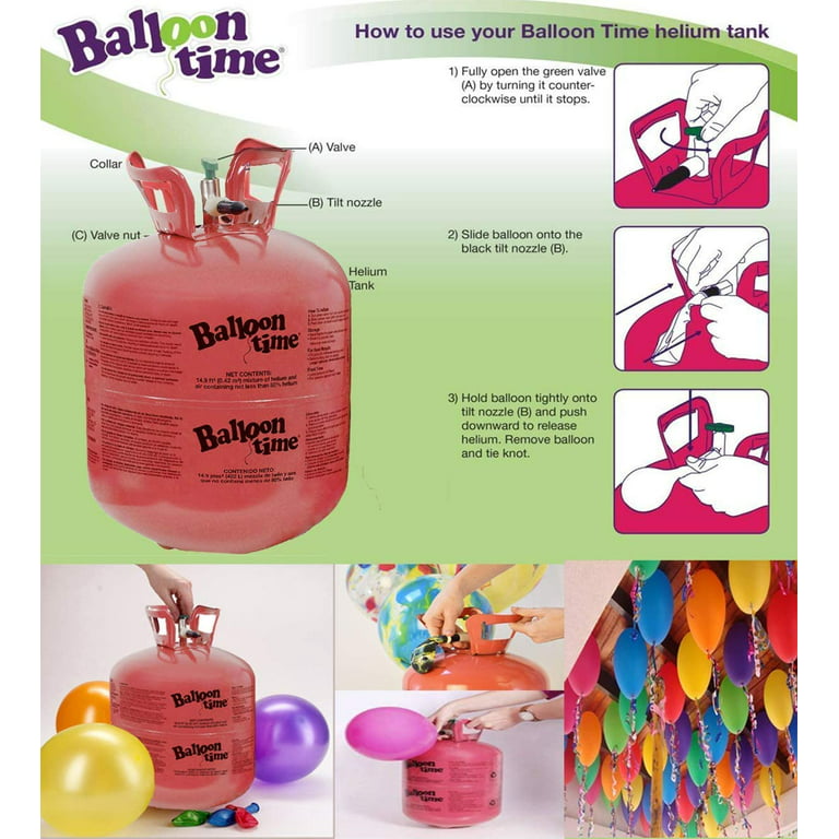 Balloon Time Disposable Helium Tank