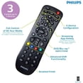 thumbnail image 3 of Control Remoto Philips para 3 Dispositivos Negro, 3 of 3