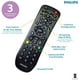 thumbnail image 3 of Control Remoto Philips para 3 Dispositivos Negro, 3 of 3