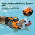 thumbnail image 4 of Kuoser Dog Life Jacket with Reflective Strips, Adjustable Life Vest for Small Medium Large Dogs, Orange, XS, 4 of 8