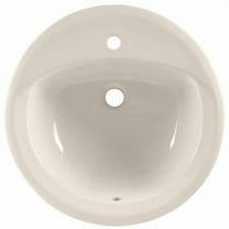 American Standard 0490.156.020 Rondalyn Round Drop Sink with Single Faucet Hole, Available in Various Colors