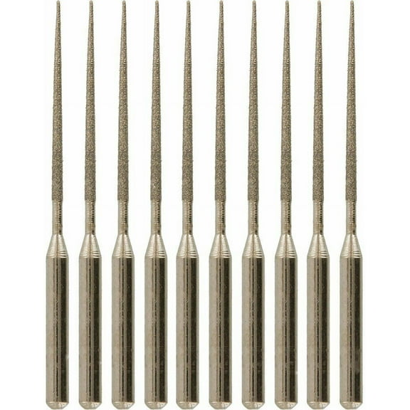 10pc 2" Tapered Diamond Bead Reamer Bit Set High Speed Lapidary Rotary Jewelry
