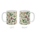 thumbnail image 2 of WIRESTER 11oz 325ml Ceramic Tea Cup Coffee Mug With Handgrip For Gift, Birthday, Anniversary, Christmas - Wildflowers Pink Butterflies, 2 of 7