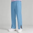 thumbnail image 4 of Duqingm Girls Sweatpants, Running Casual Sports Elastic Drawstring Waist Straight Leg Pants with Pockets (Sky Blue,9-10 Years), 4 of 7