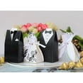 thumbnail image 2 of Caja de dulces de boda MACHAO 100 Uds. traje de novia y novio Estilo occidental, 2 of 5