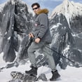 thumbnail image 5 of Fittington Winter Boots for Men Slip-Resistance Snow Boots Outdoor Insulated Mid Calf Winter Shoes, 5 of 9
