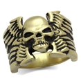 thumbnail image 1 of Alamode TK2445-13 Men IP Antique Copper Stainless Steel Ring with Epoxy in Jet - Size 13, 1 of 1
