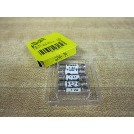 Cooper Bussmann Gda-2A -Pack Of 5- Fast Acting Fuse 2A Gda-2A -Pack Of 5-