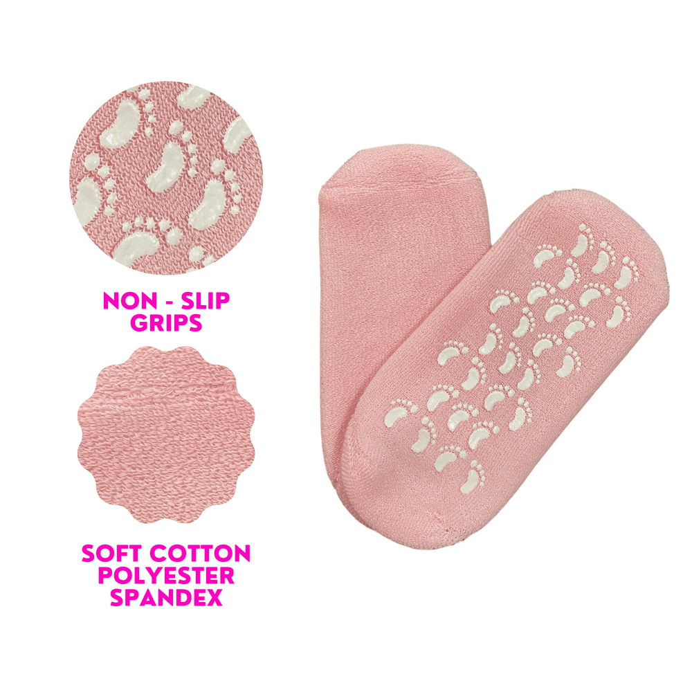 RL403/PI PINK MOISTURIZING GEL BOOTIES (2 pairs)