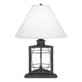 thumbnail image 1 of Quoizel Q27146A McKenna Steel and Matte Black Rustic Lantern Night Light Table Lamp, 1 of 2