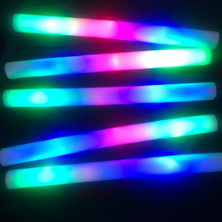 Custom LED Light Up Flashing Foam Stick Batons - Personalized Sticks